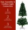 Fiber Optic Christmas Tree Multicolor LED Lights, 8 Light Sequences & Foldable Stand